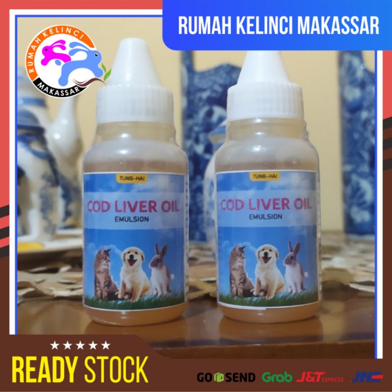 Jual Fish Oil TUNG HAI COD LIVER OIL EMULSION 30 ML Minyak Ikan Kucing