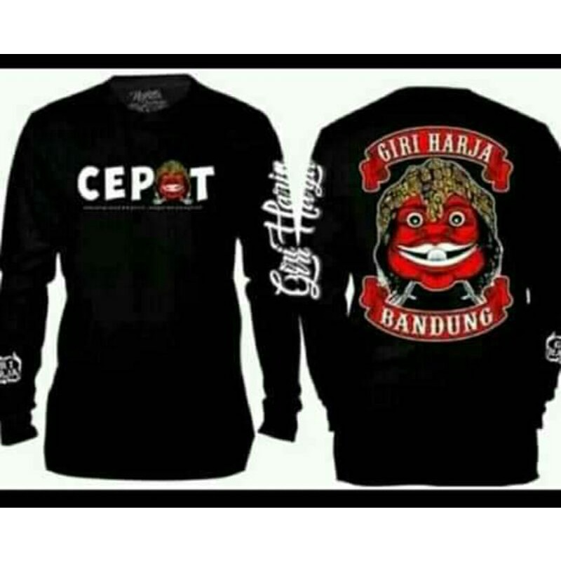 Kaos wayang cepot hitam