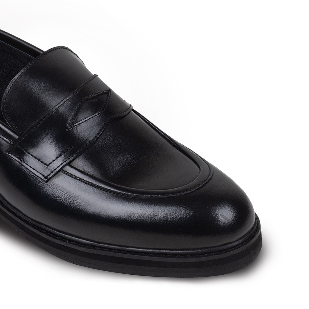 Noir Penny Loafers - Nappa Milano - Sepatu Pria