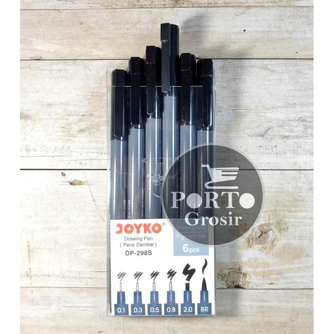 

gunturputra39 Joyko Drawing Pen Dp-298S Set 6 Pcs Waterproof Dp298S Original TERLARIS TERPERCAYA ORIGINAL
