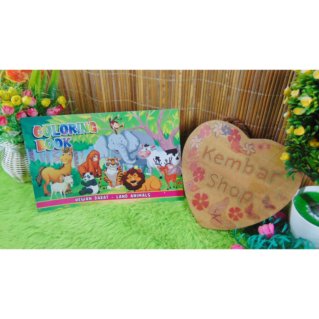 

BM - TERMURAH! BUKU MEWARNAI COLORING BOOK HEWAN BUAH BUNGA TRANSPORTASI RANDOM