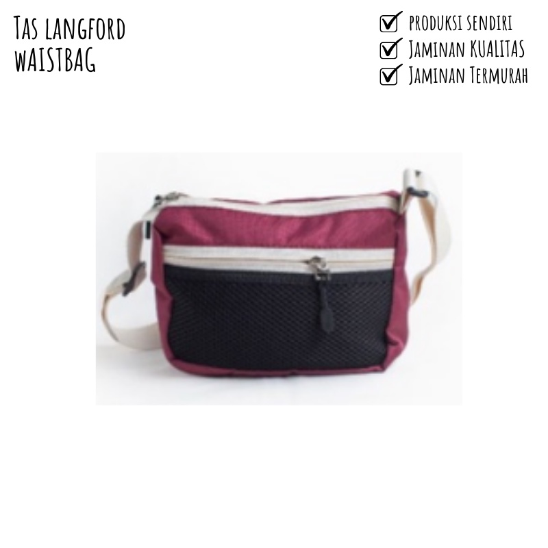 Tas Waistbag Selempang Travel Remaja Dewasa Pinggang Bahu Dada Model Korea Fashion Terkini Stylish Terbaru Murah Simple Casual Elegan Premium  Import Lokal Original Unisex Pria Wanita Cewek Cowok