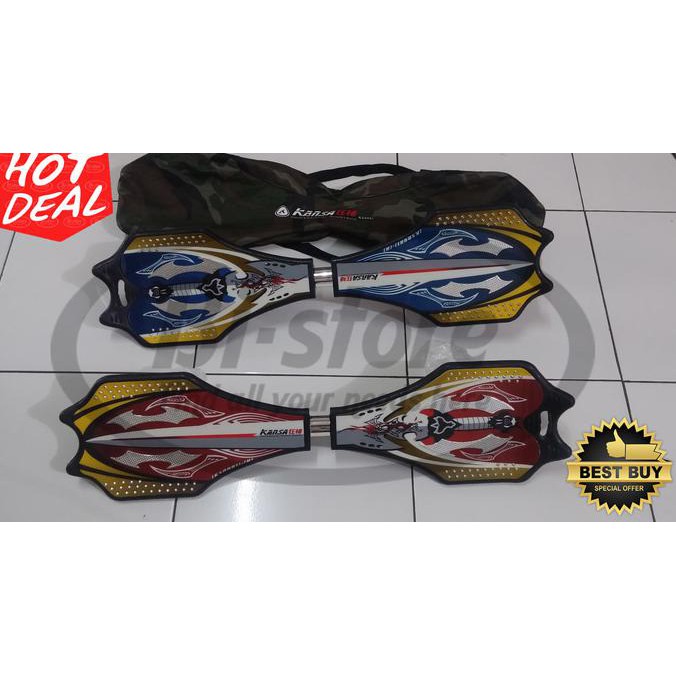 Stok Terbatas Murah Snakeboard / Waveboard / Ripstick / Skateboard Roket / Swayboard Kansa - Gxaouw