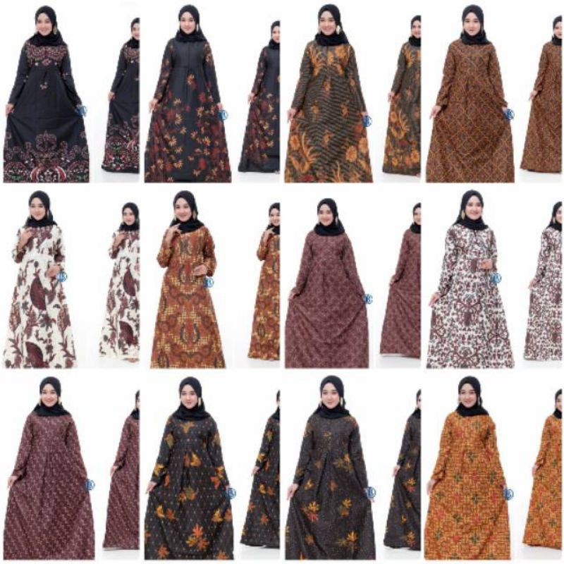 MS GAMIS BATIK SRIWEDARI MAXI BUMIL BUSUI / GAMIS SOGAN STD DAN JUMBO