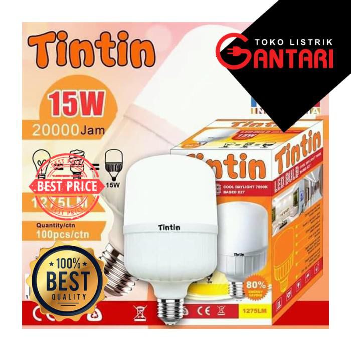 Lampu LED 15w 15 watt Tintin Tin Tin Lampu murah lampu capsule