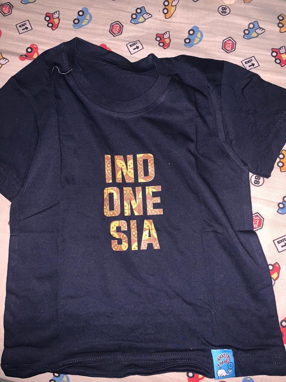 Baju Kaos Bayi & Anak Batik Indonesia 6 Bulan - 12 Tahun Bahan Katun Combed 30s Super Lembut