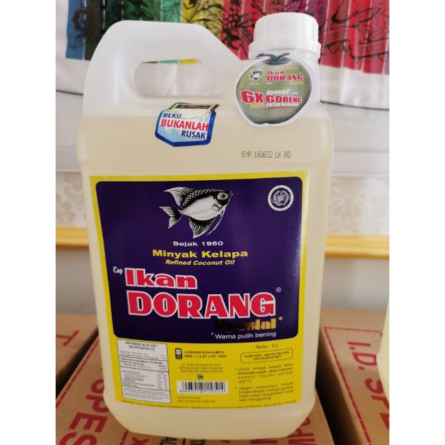 

SURABAYA ONLY... Minyak goreng Ikan Dorang 5l spesial