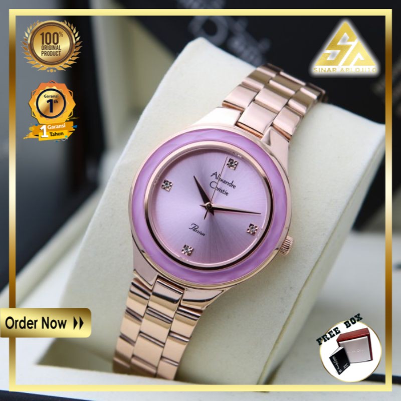 JAM ALEXANDER CHRISTIE WANITA JAM TANGAN ALEXANDRE CHRISTIE WANITA CEWEK ORIGINAL ORI ORIENT AC 3961