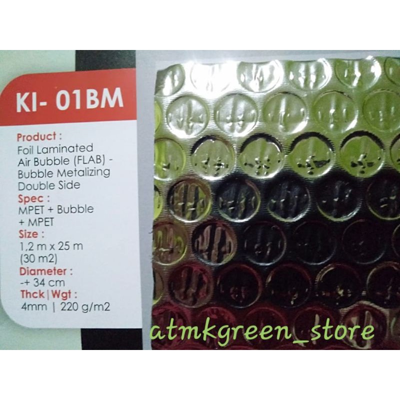 ALUMUNIUM BUBBLE FOIL / PEREDAM PANAS ATAP /  INSTALASI ATAP