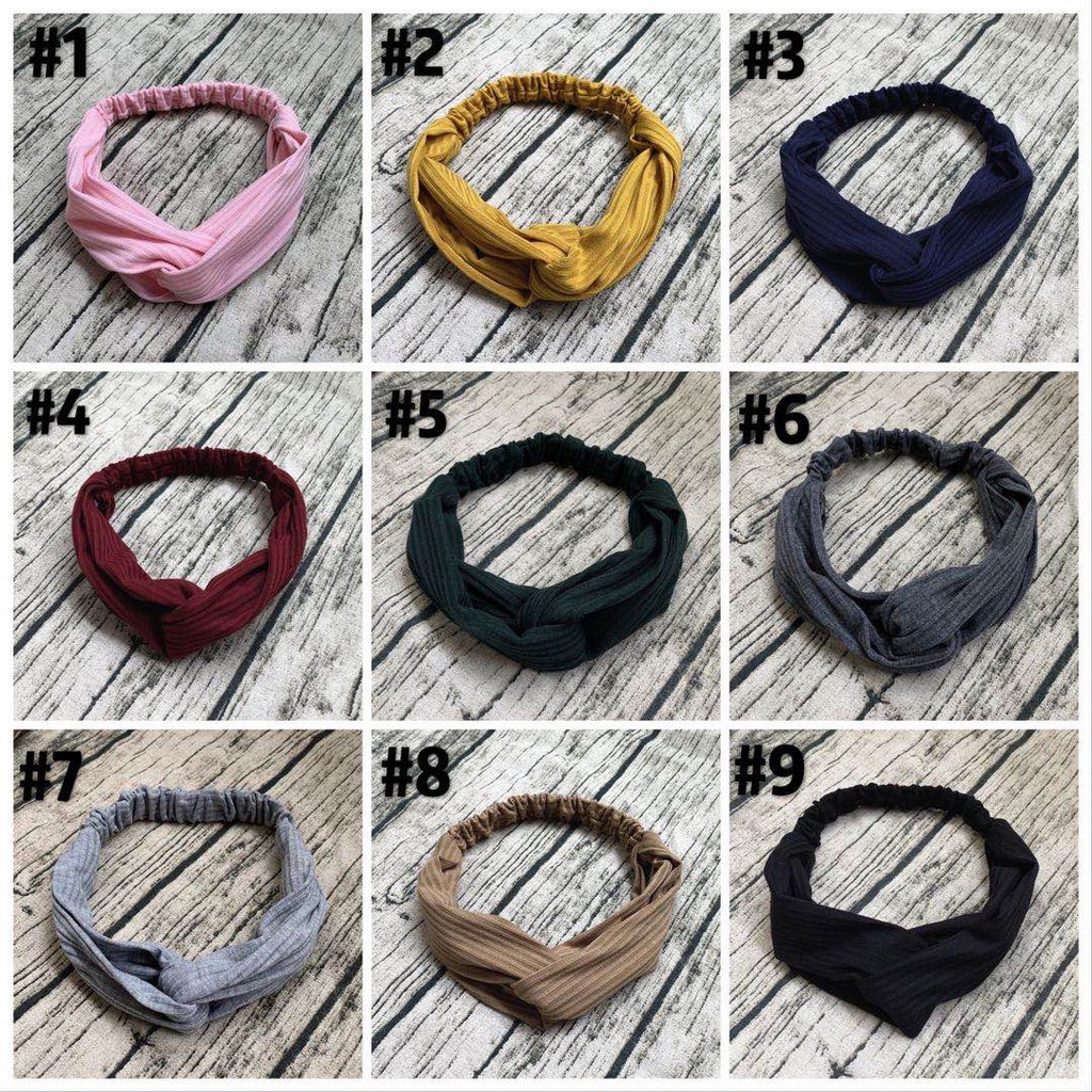 BANDO POLOS SALUR - BANDANA SIMPUL ALA KOREA - HEADBAND - BANDANA BANDO KOREA WANITA FASHION