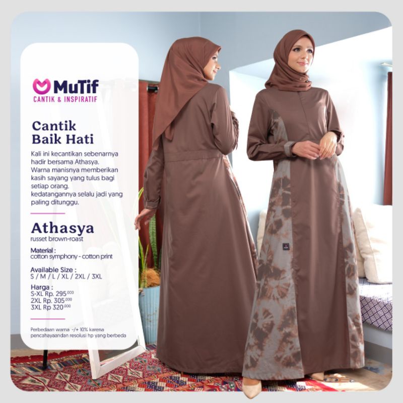 GAMIS MUTIF ATHASYA RUSSET BROWN ROAST GAMIS ATASYA MUTIF