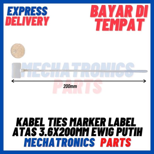 [DEV-9360] KABEL TIES MARKER LABEL ATAS 3.6X200MM EWIG PUTIH