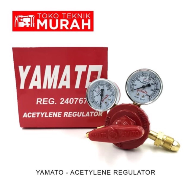 Yamato Regulator Acetylene / Kran Tabung Las Gas Acetylene