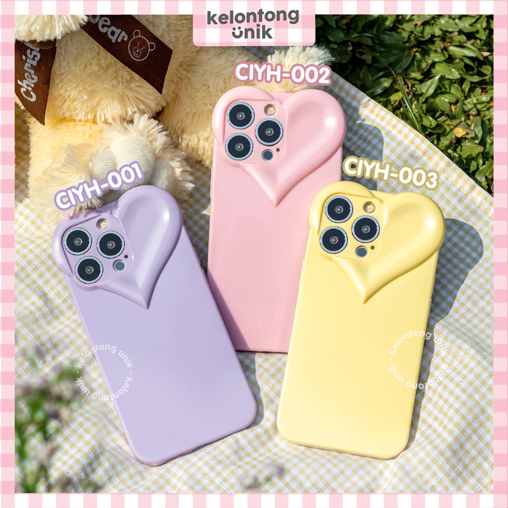 For iPhone - Heart Bubble Glossy Case