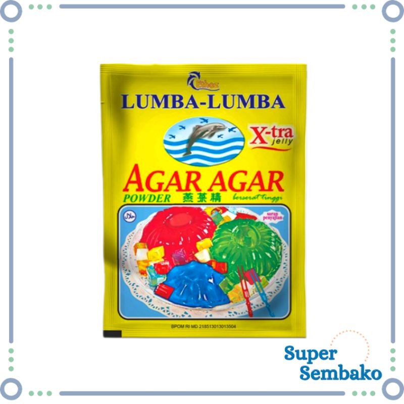 TEPUNG JELLY AGARAGAR / AGAR AGAR ETHOZ LUMBA LUMBA PLAIN 8g MURAH MAKASSAR