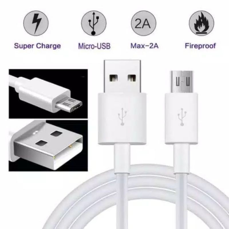 Kabel Data Oppo Micro USB Original 100% - Fast Charging 2A Ori Cable