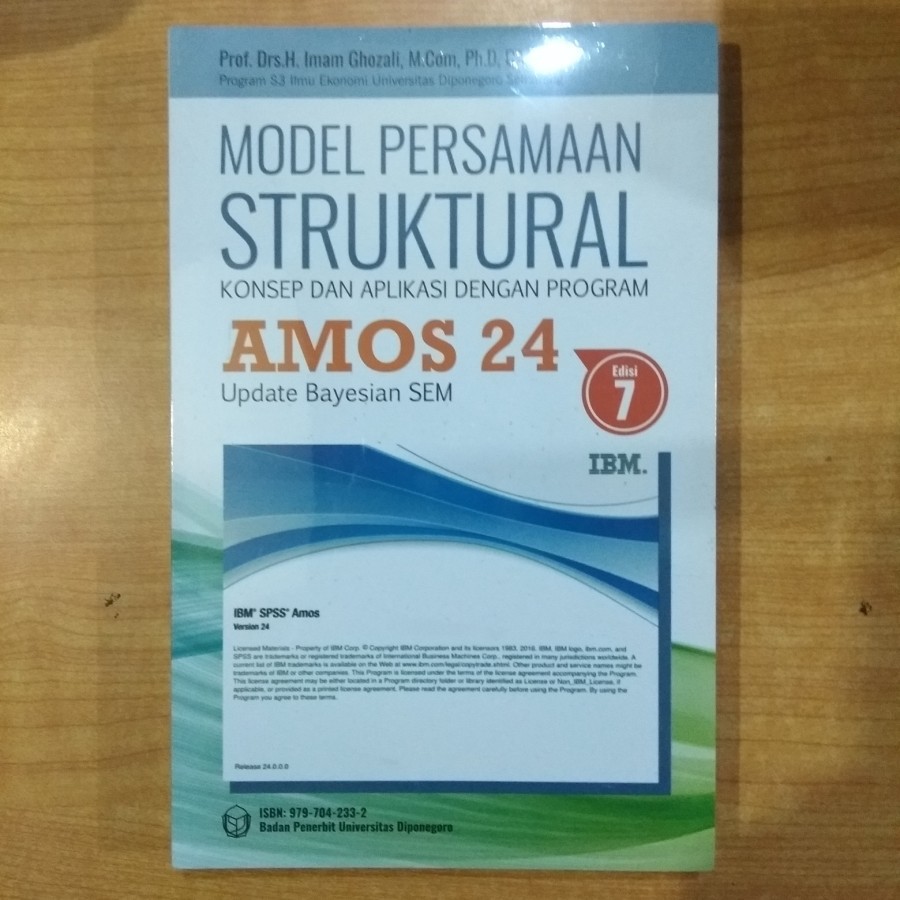 Buku model persamaaan struktural konsep dan aplikasi dengan program amos 24