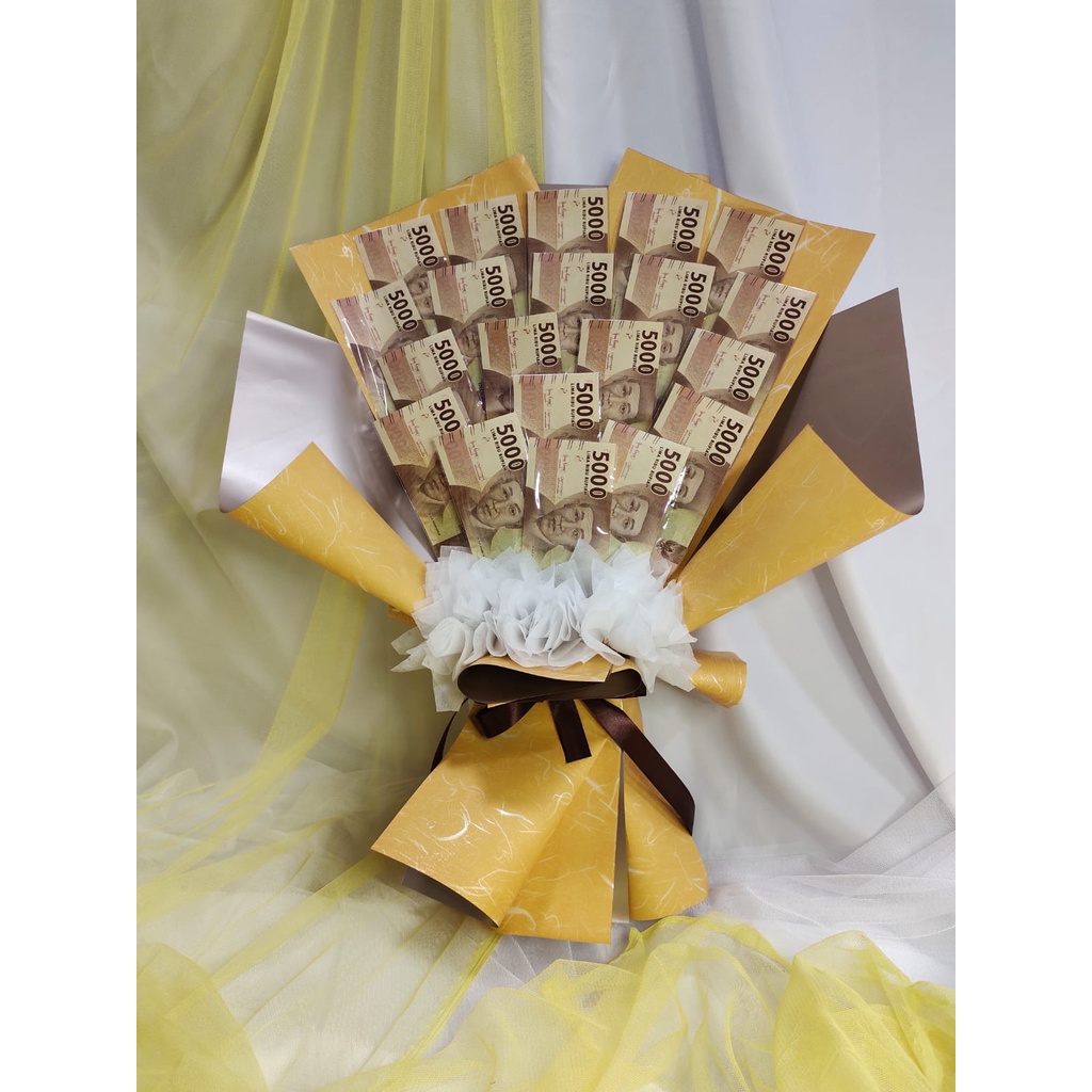 

Buket Uang |Hadiah Ulangtahun |Buket uang bunga 5.000 | bouquet uang 4