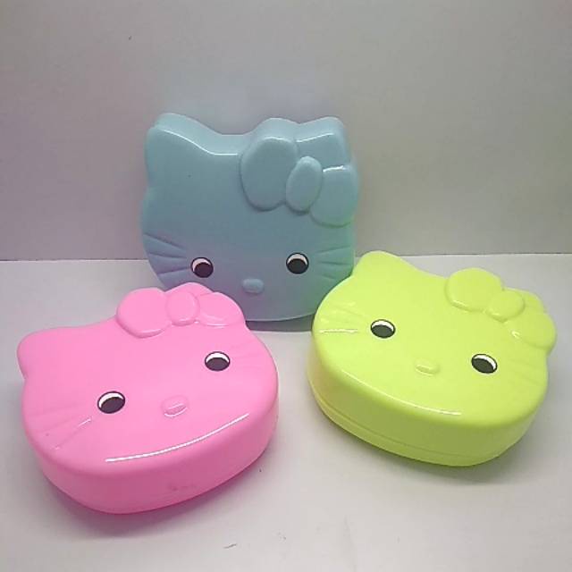 Tempat  kotak wadah sabun batang hello kitty