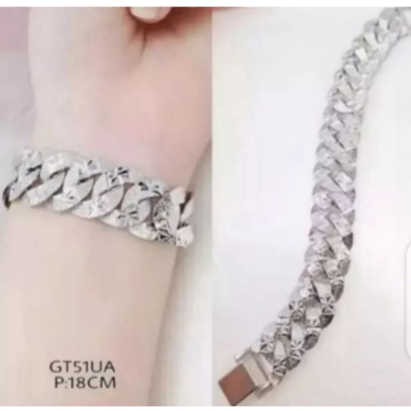 Gelang wanita motif  sisiknaga atau rantai titanium Anti luntur dan karat