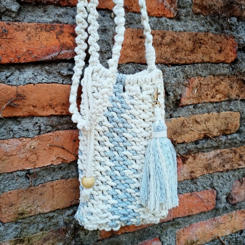 Tas slempang / Tas cantik / Tas handmade macrame aesthetic