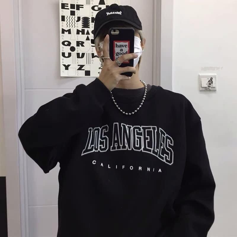 (S - 6XL) Sweatshirt LOS ANGELES Urban Style BIGSIZE Unisex Sweater LA CALIFORNIA StreetWear Loose Long Sleeve Fleece Premium