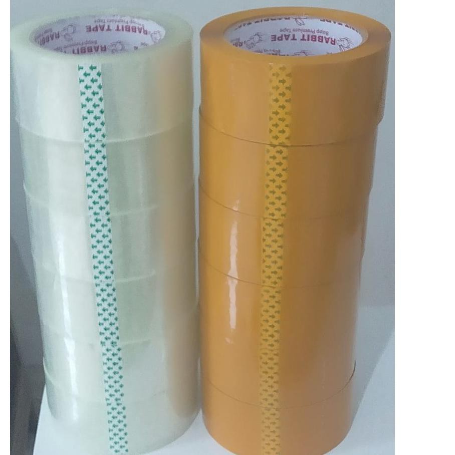

Termurah!! KODE-234 Lakban 2Inch 45MM x 90YARD 45MC Lakban Bening Coklat 1Slot 6Roll 2 inch 45 mm x