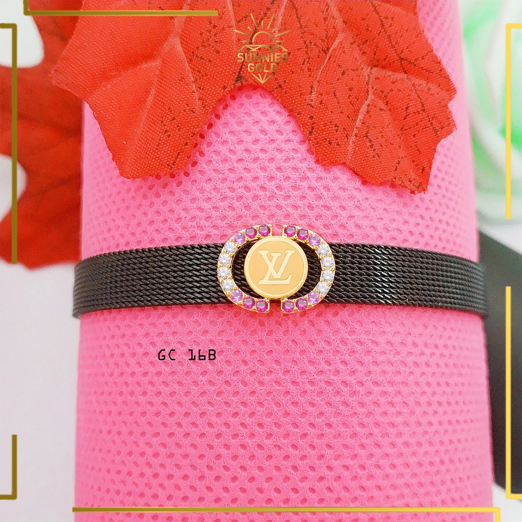 GELANG CHARM EMAS ASLI KADAR 300 6K DAN 375 8K LIONTIN GELANG  - GC 16