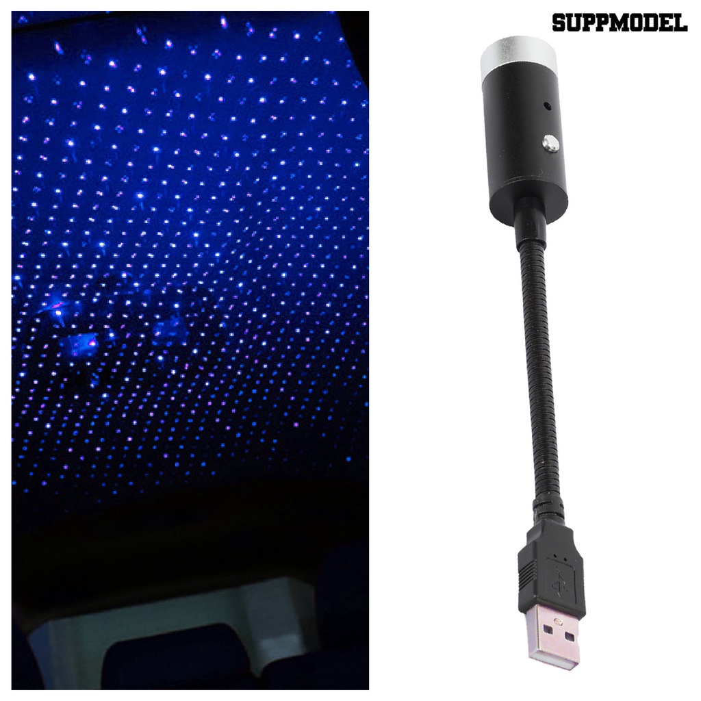 Suppmodel Lampu Proyeksi Bintang Mini Tenaga USB Dengan Kontrol Suara Untuk Mobil