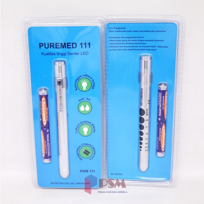 Puremed 111 Penlight Soft LED White / Lampu Senter Periksa Sinar Putih