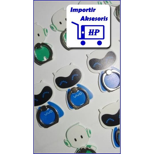 Cincin Hp Ring stand 3d maskot oppo Vivo LL014