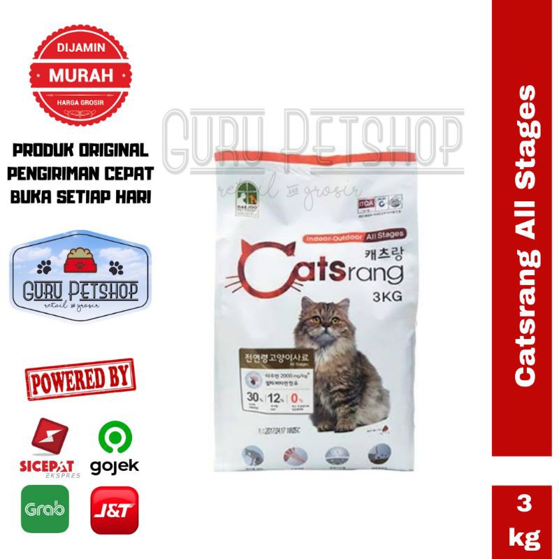 Makanan Kucing Catsrang All Stages 3kg Freshpack / Catsrang Cat Food