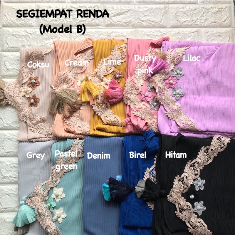 (MODEL B) SEGIEMPAT PLISKET RENDA TERMURAH