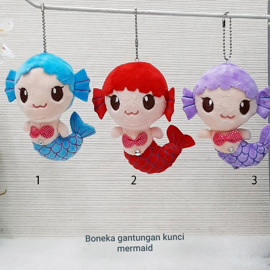 gantungan kunci pretty girl bandana kpop bts mermaid keychain florist boneka mermaid metoo angela