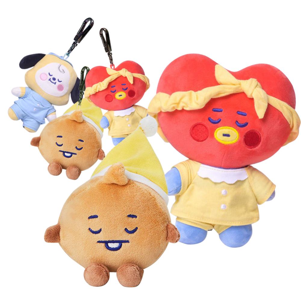 Timekey Gantungan Kunci Boneka Stuffed Plush Kartun Tata Cooky Chimmy Koya Shooky Mang RJ cannot miss it B62 Ukuran 10cm / 20cm