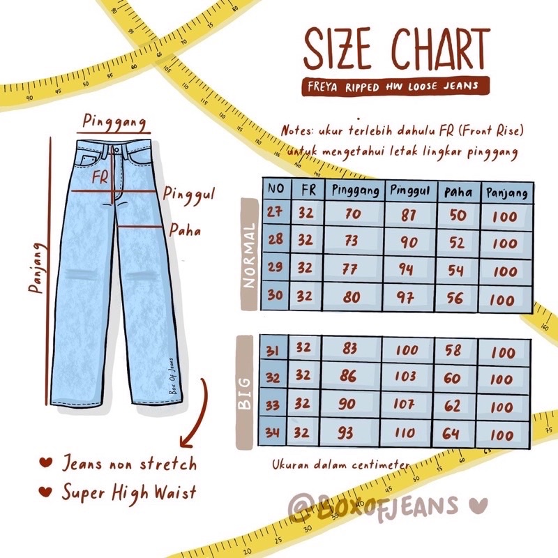 Boxofjeans - THEA Ripped HW Loose Jeans - WHITE