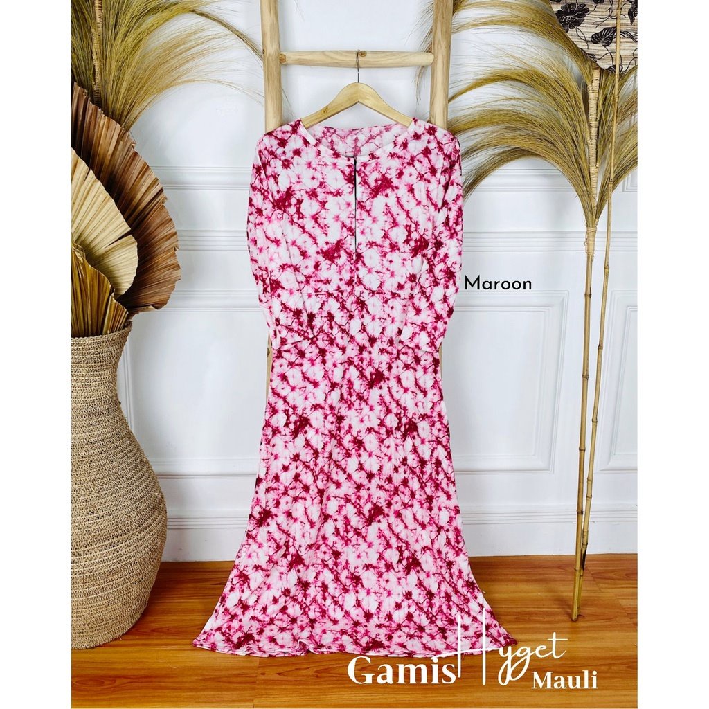 Gamis Hyget Busui Lanjutan Katalog Gamis Murah Gamis Hyget Gamis 30ribuan AH-HY.MAULI BSUI marun