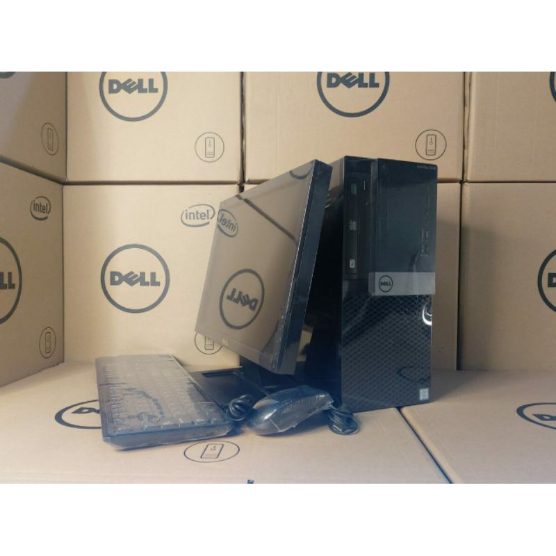 PAKETAN PC DELL OPTIPLEX 3040CORE I5 GEN6 LCD 17IN WIDE BERKUALITAS FULL DUS
