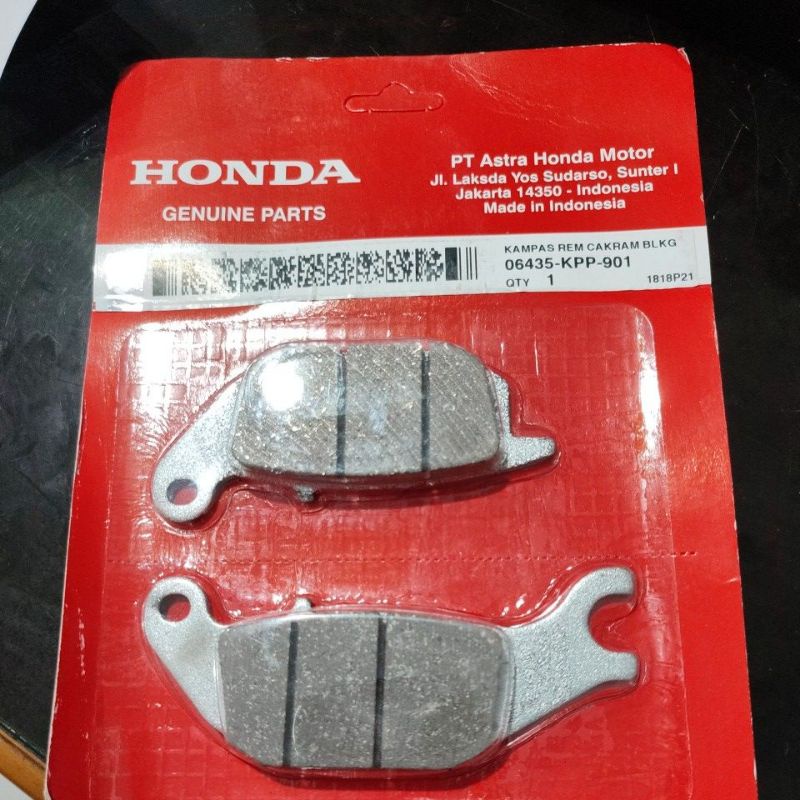 kampas rem belakang supra x 125 fi original
