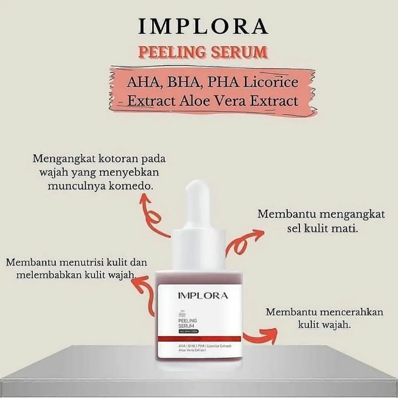 SERUM IMPLORA I IMPLORA FACE SERUM | 20 ML | BPOM