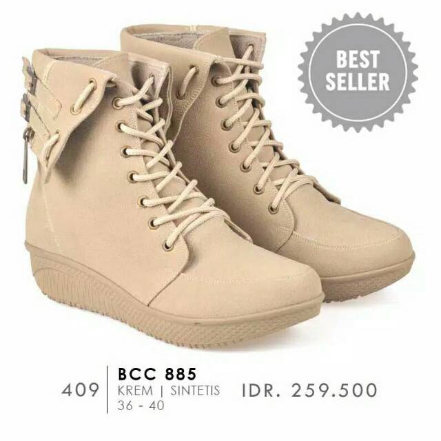 CBR SIX PROMO SEPATU HITS SEPATU SEMI BOOTS WANITA MODEL BARU CBR  SIX BCC 885