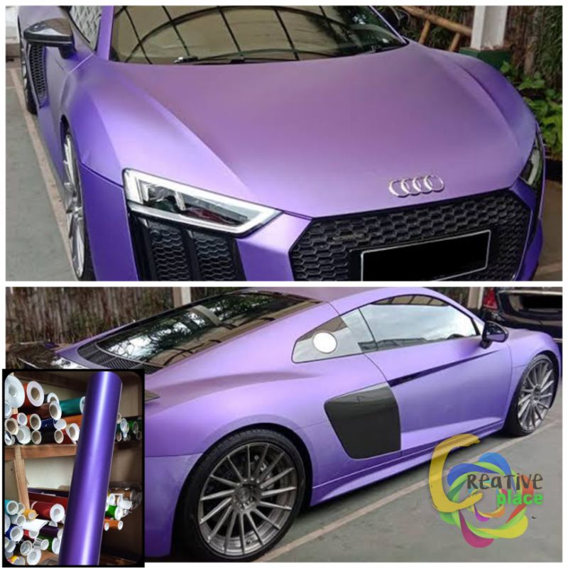 STICKER SKOTLET UNGU CHROME DOFF / METALIC DOFF MERK INFINITY