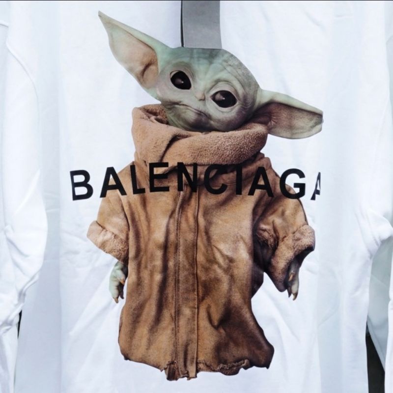 BALENCIAGA HOODIE BABY YODA FOR MAN - S