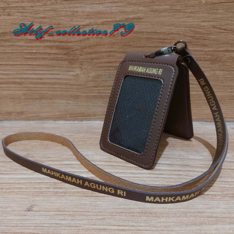 

Tempat Id Card Kulit Lipat MA Mahkamah Agung Holder Id Card Mahkamah Agung Kalung Lipat JunDW