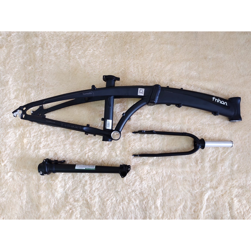 Frameset Fnhon Tornado Hitam Doff 20 22 inch