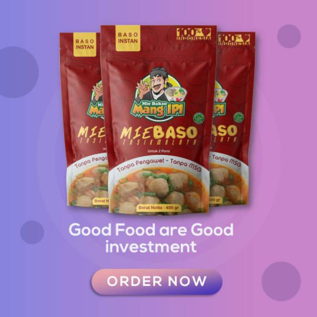 

Mie Bakso Mang IPI Baso Instan Khas Tasikmalaya Bakso Halus dan Urat
