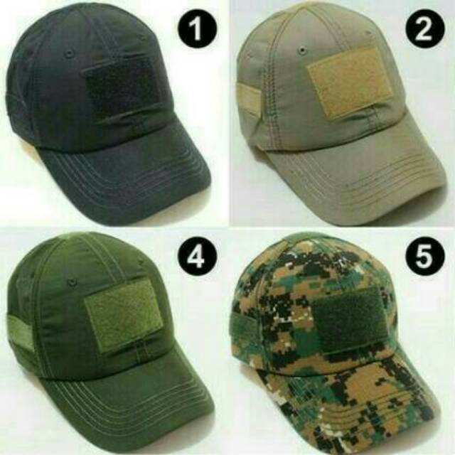 Topi Army Tactical Blackhawk Velcro Perekat