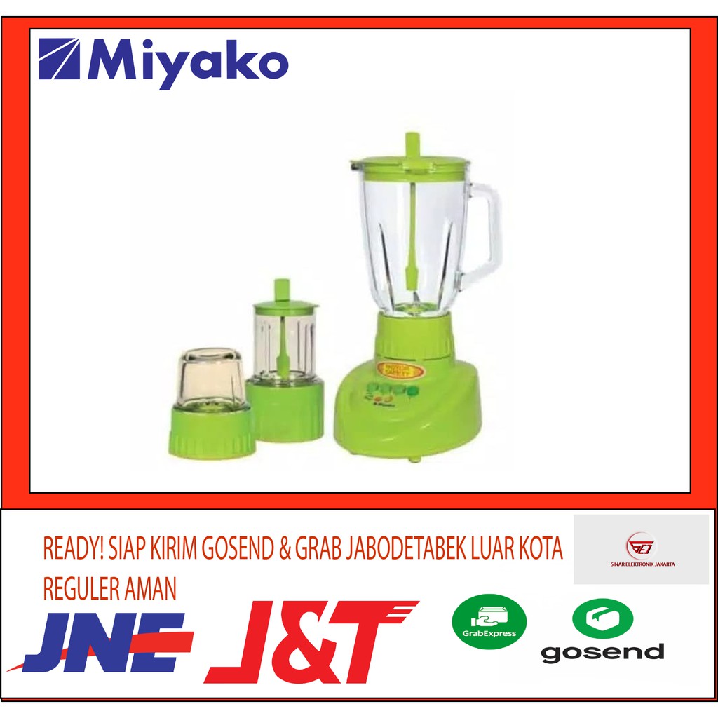 Blender Miyako BL 152 GF 3in1. Gelas Kaca/ beling. Baru &amp; Bergaransi Resmi