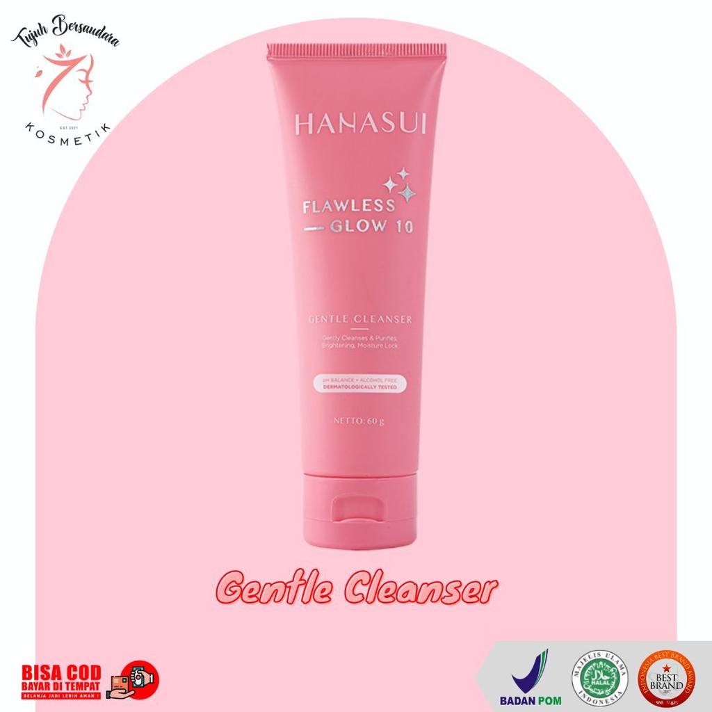 Jual Hanasui Flawless Glow 10 Gentle Cleanser Shopee Indonesia