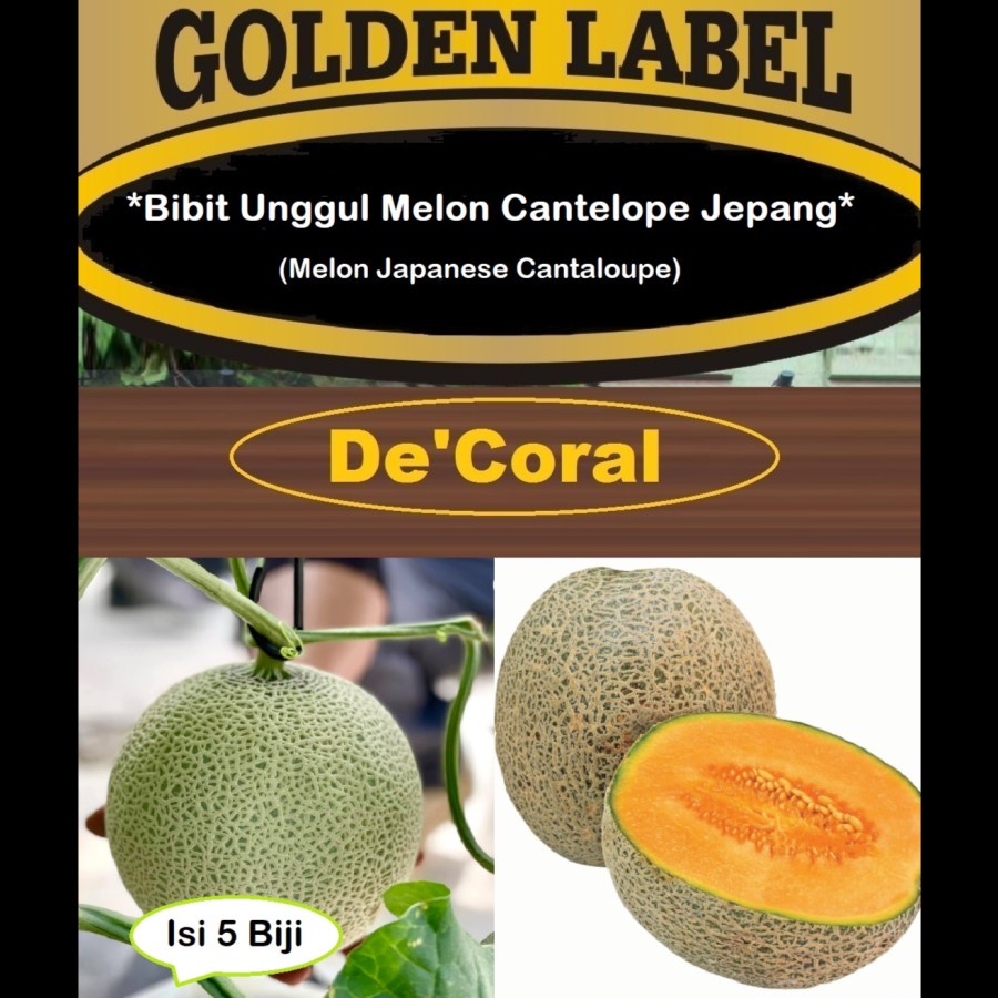 Bibit Unggul Melon Cantelope Jepang | Benih Melon Japanese Cantaloupe | Biji Melon Japanese Cantalou
